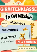 Vorschau - Präsentationen/Tafelbilder - Giraffenklasse - Tafelbilder - Deckblatt