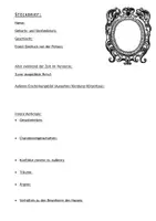 Vorschau - Anderer Materialtyp - Steckbrief: Hinterhausbewohner „Tagebuch der Anne Frank" - Deckblatt
