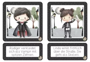 Vorschau - Spiele - Zuordnungsspiel Lesespiel Süßes oder Saures #halloween - Seite 2