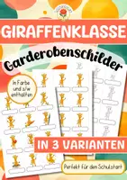 Vorschau - Bildkarten - Giraffenklasse - Garderobenschilder - Deckblatt