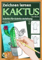 Vorschau - Mal- und Bastelvorlagen - Schritt für Schritt-Anleitung: Kaktus zeichnen (ab Klasse 2) - Deckblatt