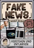 Vorschau - Arbeitsblätter - Fake News in sozialen Medien - Ethik & Medienbildung, Klasse 5,6,7 - Deckblatt