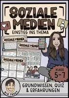 Vorschau - Stundenentwürfe - Soziale Medien Einstieg Klasse 5 6 7 - Deckblatt