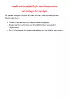 Vorschau - Poster - Visuelle Wortschatzhilfe für das Klassenzimmer. DAZ und DAF - Seite 1
