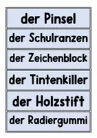 Vorschau - Poster - Visuelle Wortschatzhilfe für das Klassenzimmer. DAZ und DAF - Seite 3