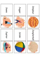 Vorschau - Spiele - Domino Buchstabe J - Bastelvorlage - DaZ/DaF, Deutsch (Wortschatz) - Seite 3