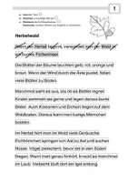 Vorschau - Stundenentwürfe - Herbst. Schlüsselwörter in einem Text markieren. Eine handlungsorientierte Methode. Leseverständnis - Seite 2