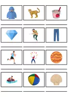 Vorschau - Mal- und Bastelvorlagen - Wörterliste Buchstabe J - DaZ/DaF, Deutsch (Grundschule) Kartenspiel - Seite 2
