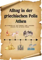 Vorschau - Arbeitsblätter - Alltag in der griechischen Polis Athen - Deckblatt