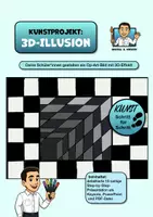Vorschau - Stundenentwürfe - KUNST Schritt für Schritt: 3D-Illusion + Zeichenvideo (Filzstiftzeichnung) - Deckblatt