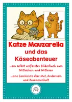 Vorschau - Anderer Materialtyp - Katze Mauzarella und das Käseabenteuer...ein selbst verfasstes Bilderbuch zum Mitlachen und Mitlesen - Deckblatt