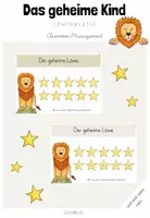 Vorschau - Mal- und Bastelvorlagen - Classroom-Management: Das geheime Kind/ Der geheime Löwe für deine Löwenklasse (Kl.1-4) - Deckblatt