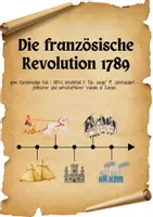 Vorschau - Arbeitsblätter - französische Revolution 1789 ⚔️ Geschichte Sek 1 - Deckblatt