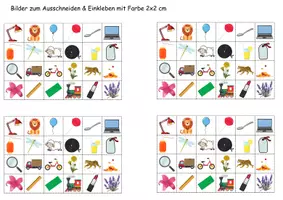 Vorschau - Arbeitsblätter - Vokabelbilder Buchstabe L - Bilder zum ausschneiden (Klasse 1 und 2) - Seite 2