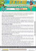 Vorschau - Arbeitsblätter - New Zealand Maori Culture Reading - Grade 9 - Deckblatt