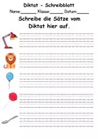 Vorschau - Test - GRATIS - Diktat Thema Buchstabe L - DaZ/DaF, Deutsch (Klasse 1 bis 4) - Seite 2