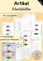 Vorschau - Arbeitsblätter - Artikel üben (10 Arbeitsblätter) - Deckblatt
