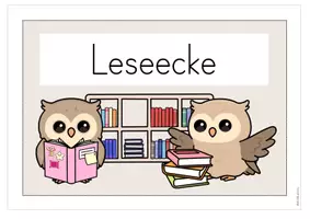 Vorschau - Poster - Schilder Eule | Klassenraum-Beschriftung Eulenklasse - Seite 2