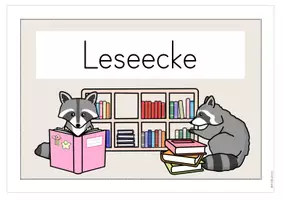 Vorschau - Poster - Schilder Waschbär | Klassenraum-Beschriftung Waschbärklasse - Seite 2