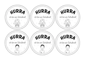 Vorschau - Mal- und Bastelvorlagen - Medaillen zur Einschulung "Hurra, ich bin ein Schulkind!" - Seite 3