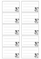 Vorschau - Präsentationen/Tafelbilder - Heftetiketten Hundeklasse – editierbare Etiketten für Hefte & Bücher Grundschule (A4) - Seite 1