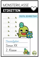 Vorschau - Arbeitsblätter - Materialpaket - Gesamtpaket - Monsterklasse – wachsendes Bundle - Seite 1