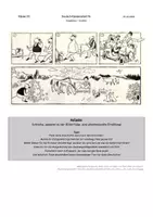 Vorschau - Arbeitsblätter - Klassenarbeit: Erzählen nach vorgegebener Bilderfolge (Ohser: "Vater und Sohn") - Hilfestellungen für Textproduktion - mit Erwartungshorizont - Deckblatt