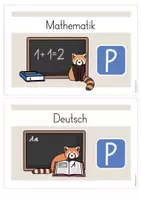 Vorschau - Poster - Parkplätze im Klassenraum roter Panda | Hausaufgabenparkplatz Pandaklasse - Seite 2