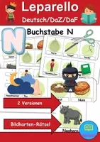 Vorschau - Unterrichtsreihen - Materialpaket - Buchstabe N XXL Paket Wortschatzpaket - DaZ/DaF, Deutsch, Sachunterricht (Grundschule) - Seite 1