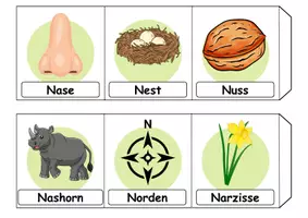 Vorschau - Unterrichtsreihen - Materialpaket - Buchstabe N XXL Paket Wortschatzpaket - DaZ/DaF, Deutsch, Sachunterricht (Grundschule) - Seite 2