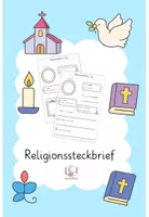 Vorschau - Mal- und Bastelvorlagen - Kennenlernen/ Steckbrief - Religionsunterricht (christlich) - Deckblatt
