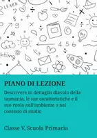 anteprima - Piani di lezione - Descrivere in dettaglio diavolo della tasmania - Pagina di copertina
