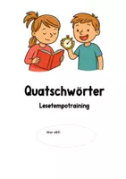 Vorschau - Stundenentwürfe - Quatschwörter. Lesetempotraining - Seite 3