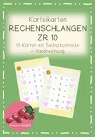 Vorschau - Aufgabenkarten - Rechenschlangen Kartei ZR 10 - Deckblatt