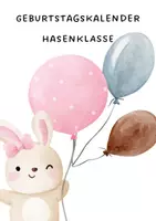 Vorschau - Bildkarten - Geburtstagskalender Hasenklasse - Deckblatt