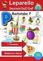 Vorschau - Unterrichtsreihen - Materialpaket - Buchstabe P XXL Paket Wortschatzpaket - DaZ/DaF, Deutsch, Sachunterricht (Grundschule) - Seite 1