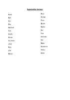 Vorschau - Arbeitsblätter - Words, Colours and Numbers (PDF and Word) - Seite 1
