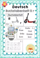 Vorschau - Arbeitsblätter - Miniheft zum Buchstaben R r - Deckblatt