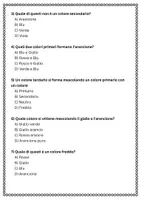 anteprima - Esercizi - Raccolta di materiali: Riconoscimento dei colori primari, secondari e terziari - Pagina 2