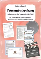 Vorschau - Stundenentwürfe - Unterrichtseinheit Personenbeschreibung - Ausbildung an der Traumfabrik Wortlicht - Deckblatt
