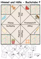 Vorschau - Spiele - Himmel und Hölle Buchstabe P - DaZ/DaF, Deutsch (flaten/basteln) - Seite 2