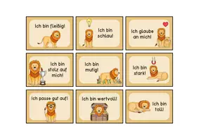 Vorschau - Poster - Affirmationskarten - Löwenklasse - Seite 1