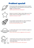 anteprima - Esercizi - Matematica a tema spazio - Pagina 1
