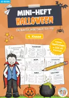Vorschau - Arbeitsblätter - Mini-Heftchen: Halloween - 4. Klasse (25 Arbeitsblätter) - Deckblatt