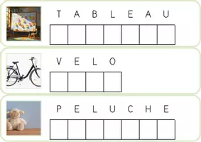 Aperçu - Apprentissages en autonomie - Atelier de vocabulaire mots à assembler - Page de couverture