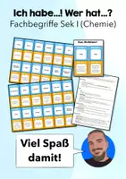 Vorschau - Arbeitsblätter - Ich habe...! Wer hat...? Chemie-Edition - Deckblatt