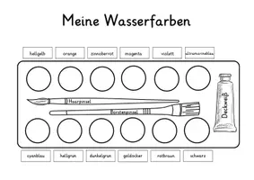 Vorschau - Arbeitsblätter - Mein Malkasten - Wasserfarben - Seite 3