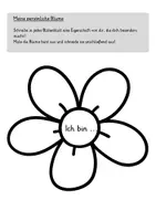 Vorschau - Mal- und Bastelvorlagen - Persönlichkeitsblume_Ich bin... - Seite 1