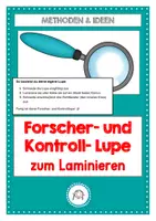 Vorschau - Mal- und Bastelvorlagen - Forscher- und Kontrolllupe zum Basteln - Deckblatt