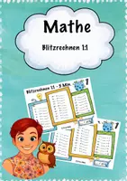 Vorschau - Arbeitsblätter - Materialpaket Blitzrechnen - Seite 1